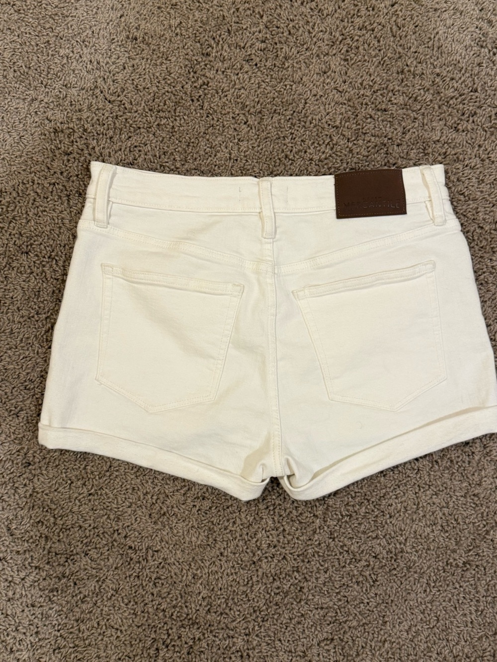 J. Crew Mercantile white denim shorts